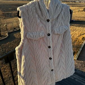 Cozy Cream Sherpa Vest